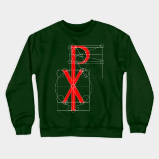 Chi Rho Christian Jesus Symbol Crewneck Sweatshirt